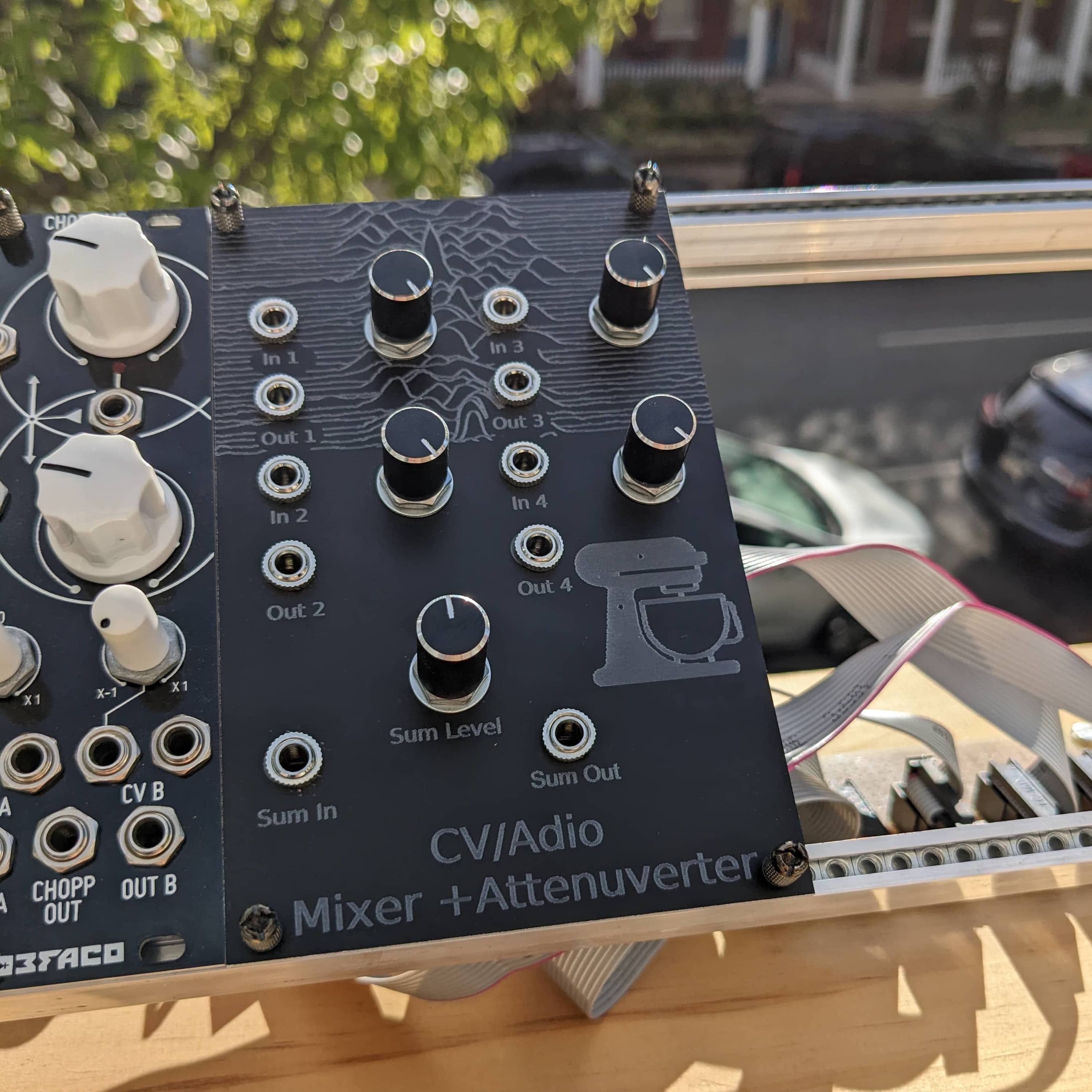  Photo of the Eurorack Audio/CV Attenuverter/Mixer 